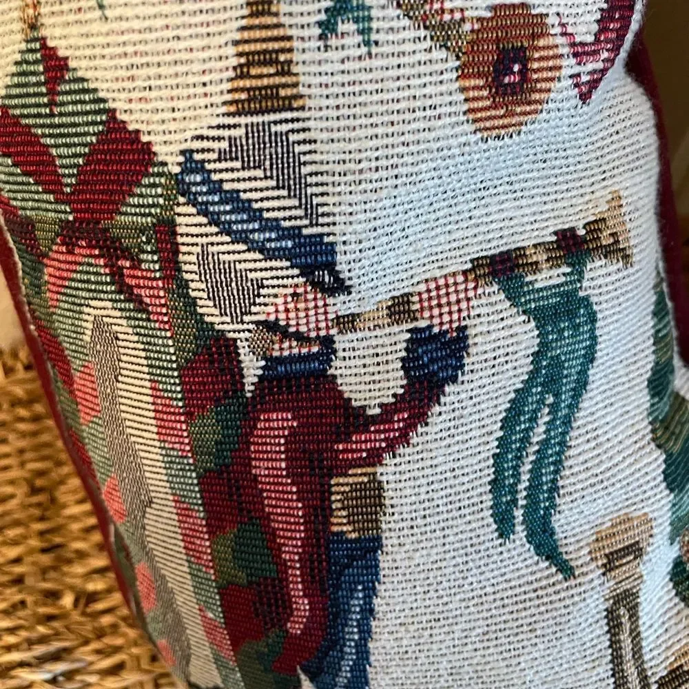 Vintage Bear Tapestry Stocking Pillows set of 2